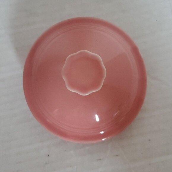 Fiestaware Fiesta 44 Oz Covered Ceramic Teapot Dish Container Pitcher Peony Pink - Picture 13 of 16